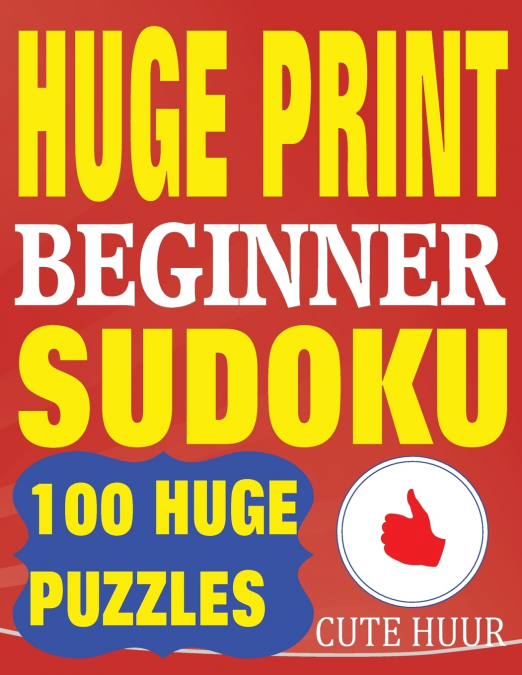 Huge Print Beginner Sudoku