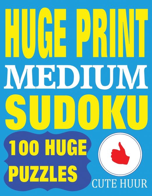 Huge Print Medium Sudoku