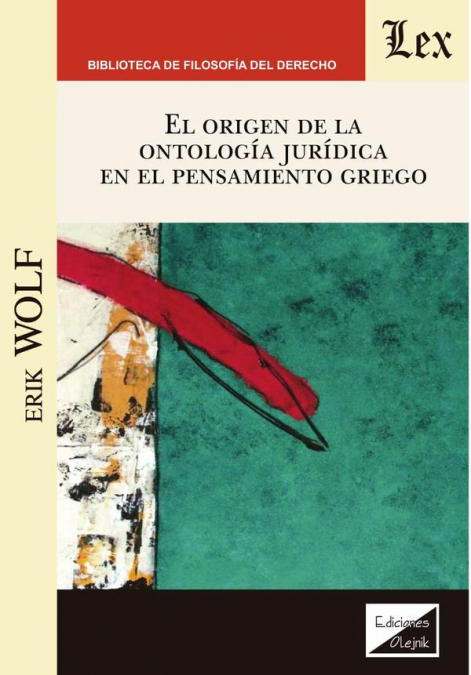Origen de la ontología jurídica en el pensamiento griego