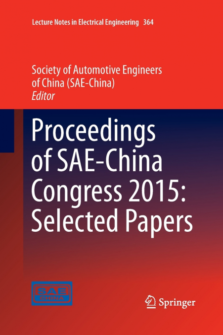 Proceedings of SAE-China Congress 2015