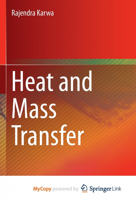 Heat and Mass Transfer