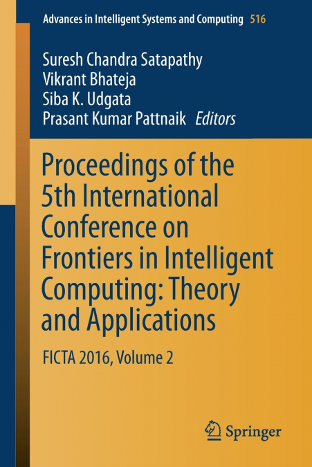 Proceedings of the 5th International Conference on Frontiers in Intelligent Computing
