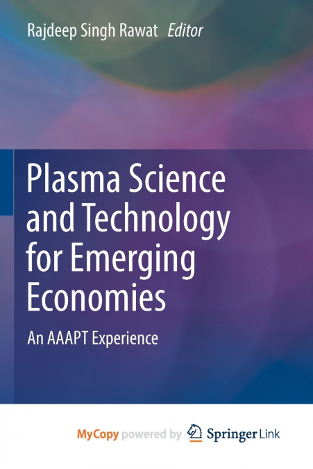 Plasma Science and Technology for Emerging Economies