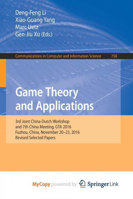 Game Theory and Applications