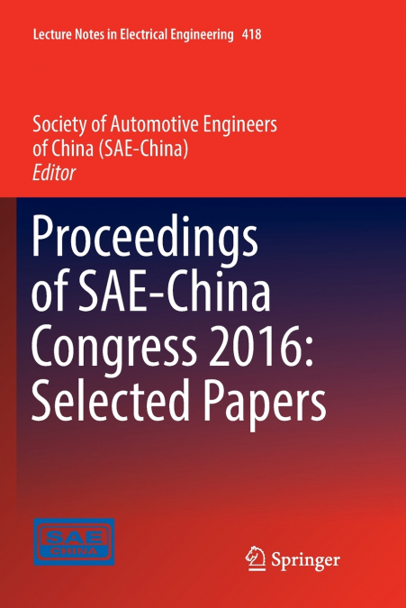 Proceedings of SAE-China Congress 2016