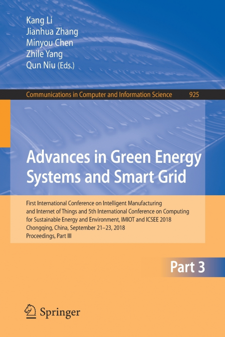 Advances in Green Energy Systems and Smart Grid