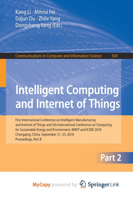 Intelligent Computing and Internet of Things