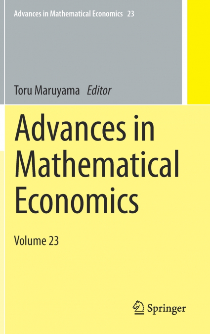 Advances in Mathematical Economics