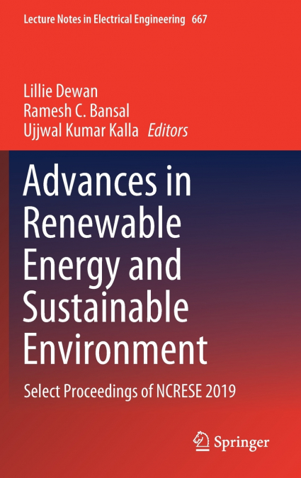 Advances in Renewable Energy and Sustainable Environment