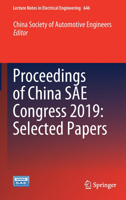 Proceedings of China SAE Congress 2019