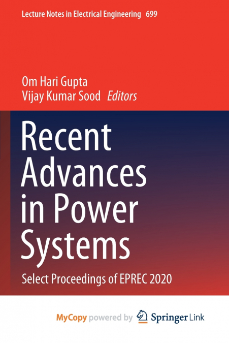Recent Advances in Power Systems