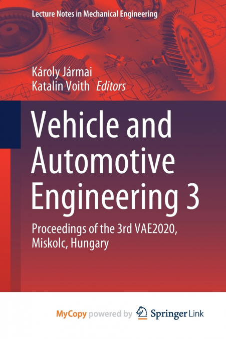 Vehicle and Automotive Engineering 3