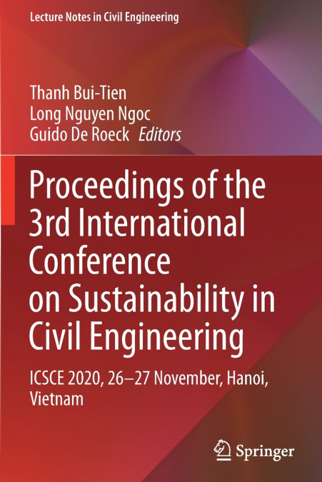 Proceedings of the 3rd International Conference on Sustainability in Civil Engineering