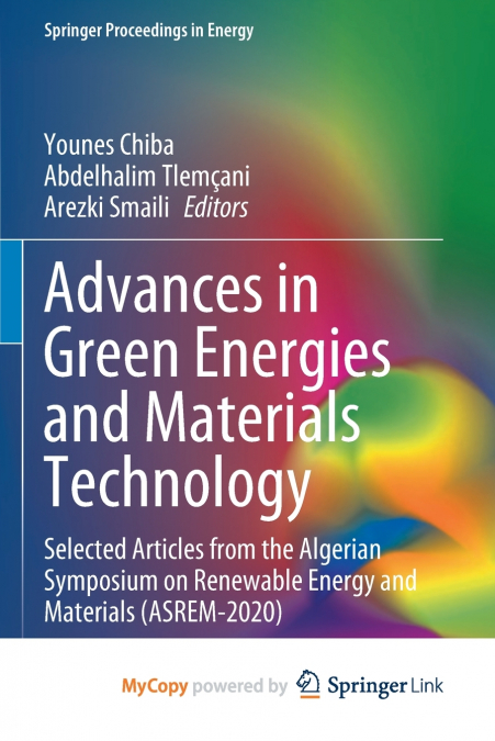 Advances in Green Energies and Materials Technology