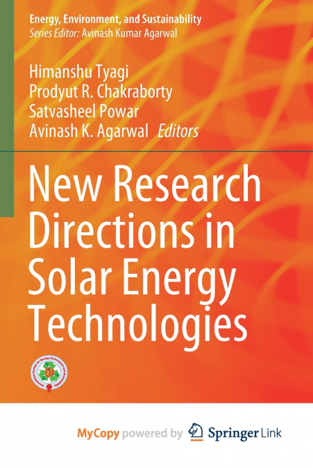 New Research Directions in Solar Energy Technologies