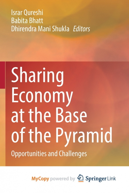 Sharing Economy at the Base of the Pyramid