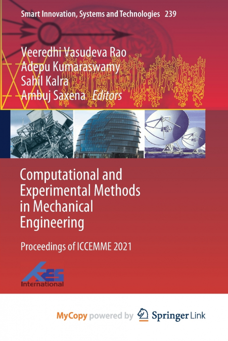Computational and Experimental Methods in Mechanical Engineering
