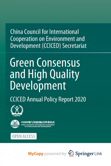 Green Consensus and High Quality Development
