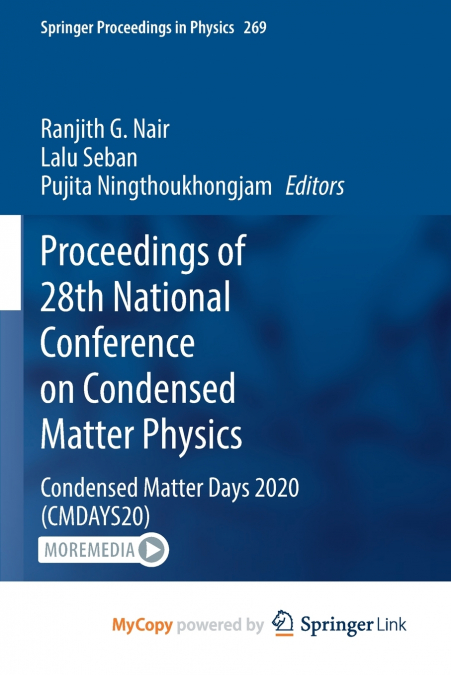 Proceedings of 28th National Conference on Condensed Matter Physics