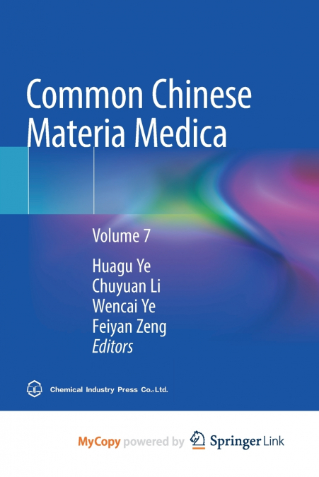 Common Chinese Materia Medica
