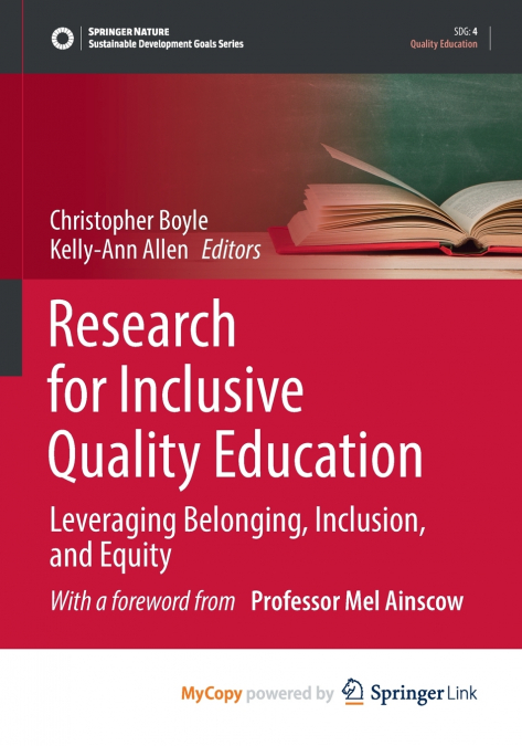 Research for Inclusive Quality Education