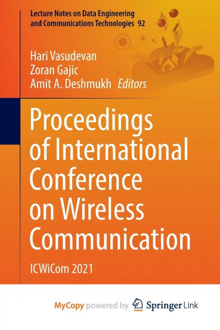 Proceedings of International Conference on Wireless Communication