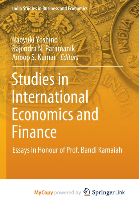 Studies in International Economics and Finance