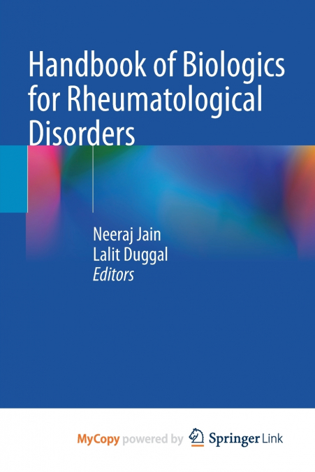 Handbook of Biologics for Rheumatological Disorders
