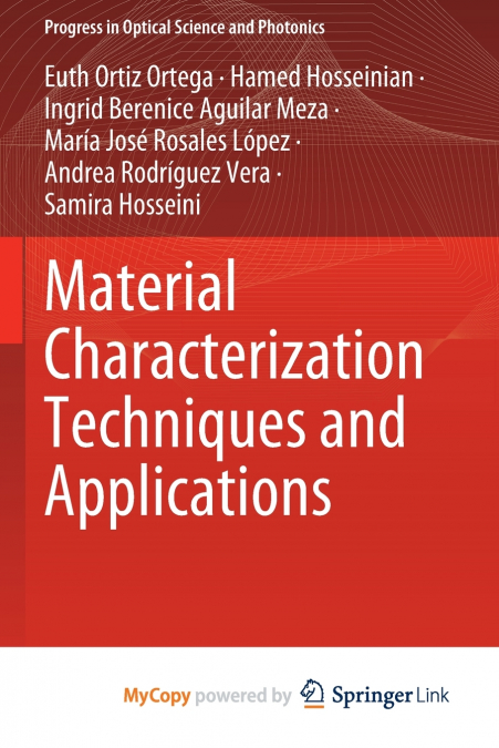 Material Characterization Techniques and Applications