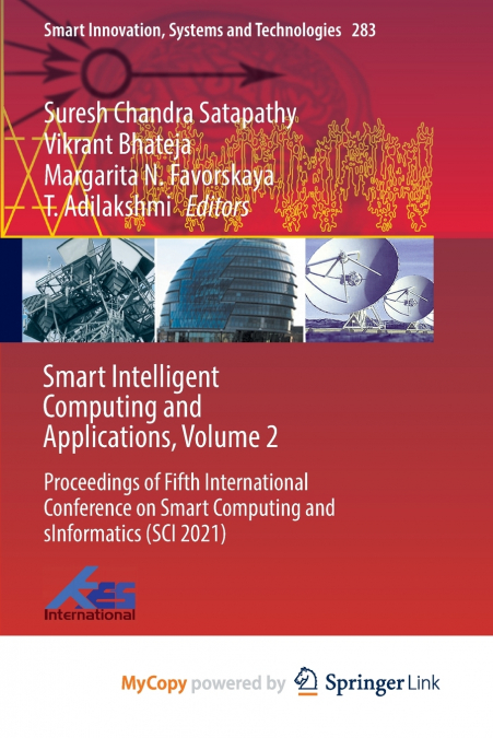 Smart Intelligent Computing and Applications, Volume 2
