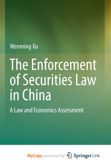 The Enforcement of Securities Law in China