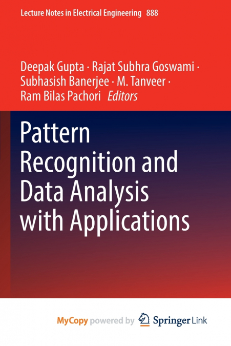 Pattern Recognition and Data Analysis with Applications