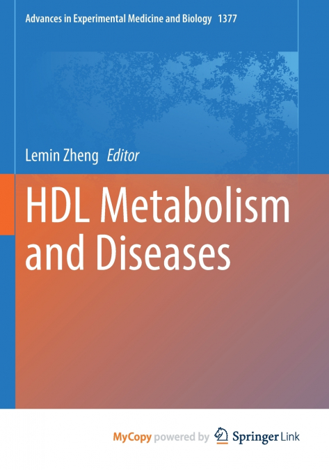 HDL Metabolism and Diseases