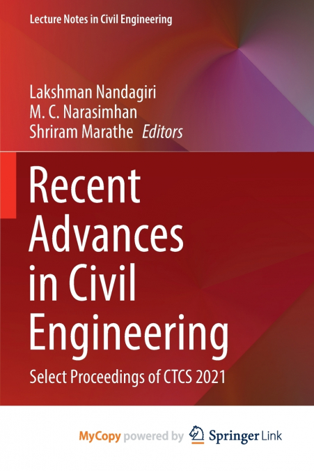 Recent Advances in Civil Engineering