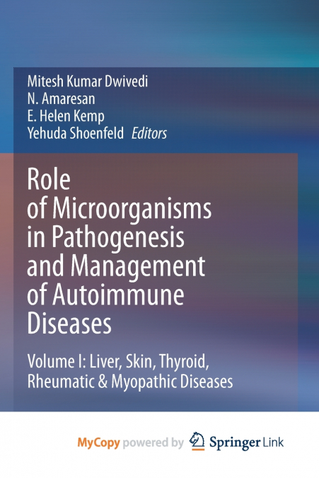 Role of Microorganisms in Pathogenesis and Management of Autoimmune Diseases