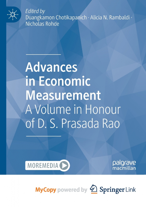 Advances in Economic Measurement