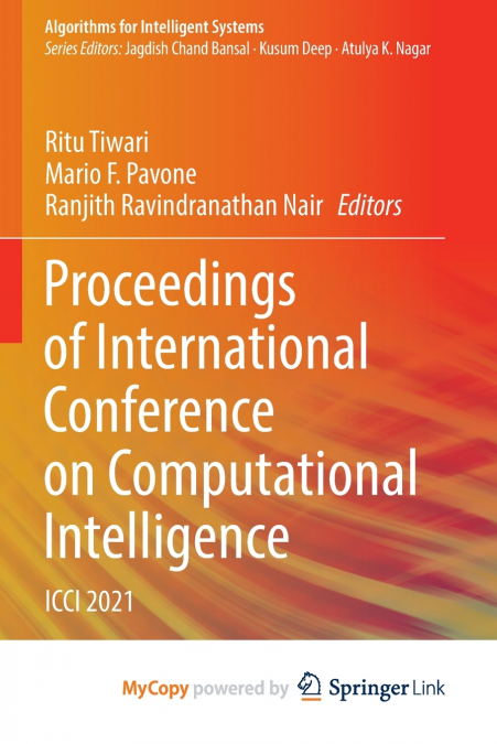 Proceedings of International Conference on Computational Intelligence