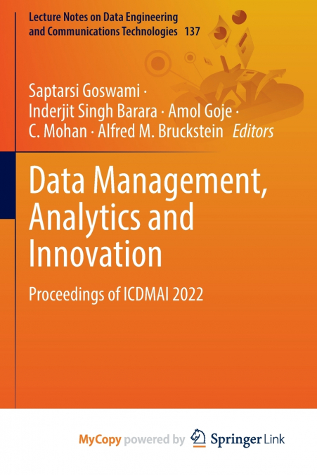 Data Management, Analytics and Innovation