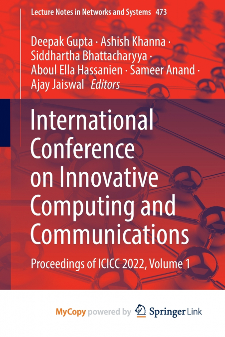 International Conference on Innovative Computing and Communications