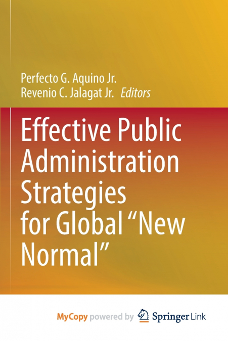 Effective Public Administration Strategies for Global 'New Normal'