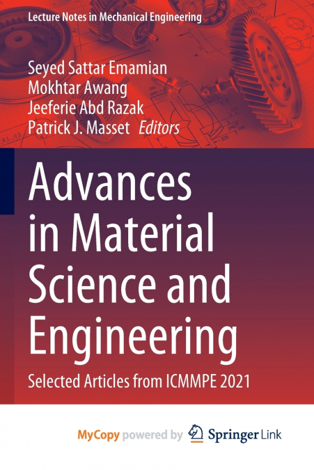 Advances in Material Science and Engineering