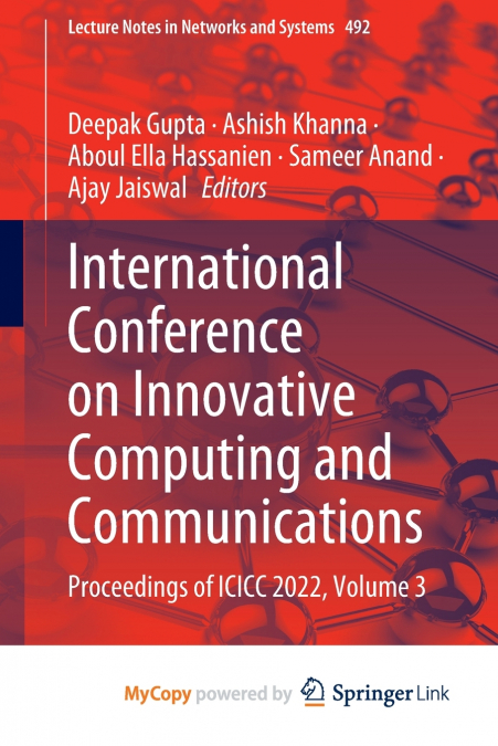 International Conference on Innovative Computing and Communications