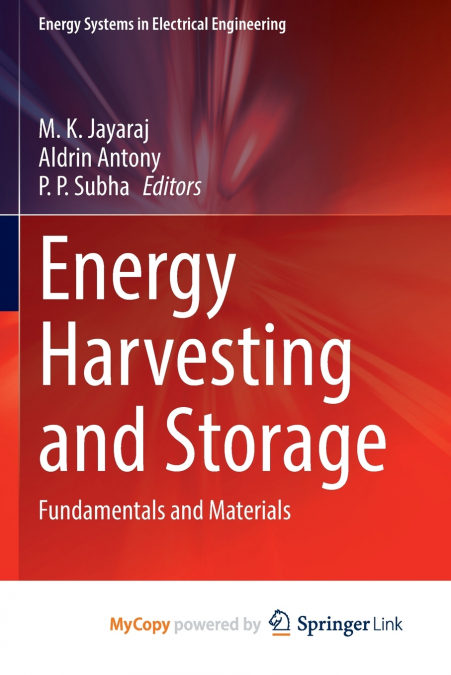 Energy Harvesting and Storage