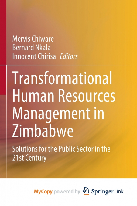 Transformational Human Resources Management in Zimbabwe
