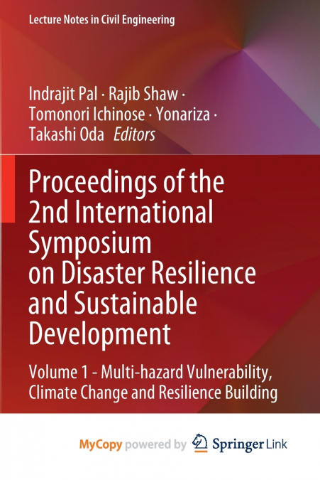 Proceedings of the 2nd International Symposium on Disaster Resilience and Sustainable Development