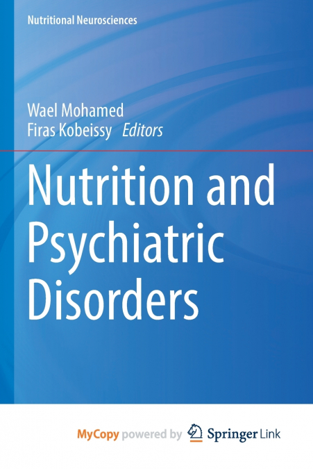 Nutrition and Psychiatric Disorders