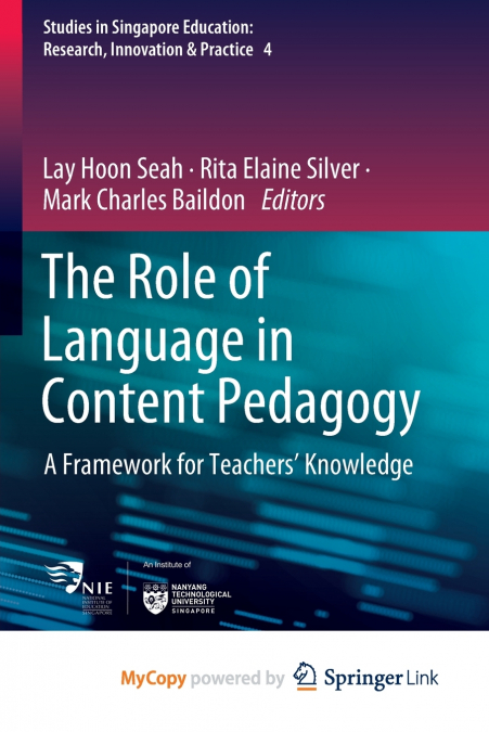 The Role of Language in Content Pedagogy