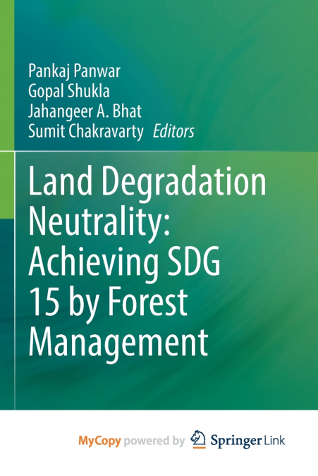 Land Degradation Neutrality