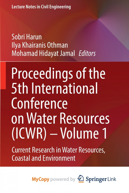 Proceedings of the 5th International Conference on Water Resources (ICWR) - Volume 1