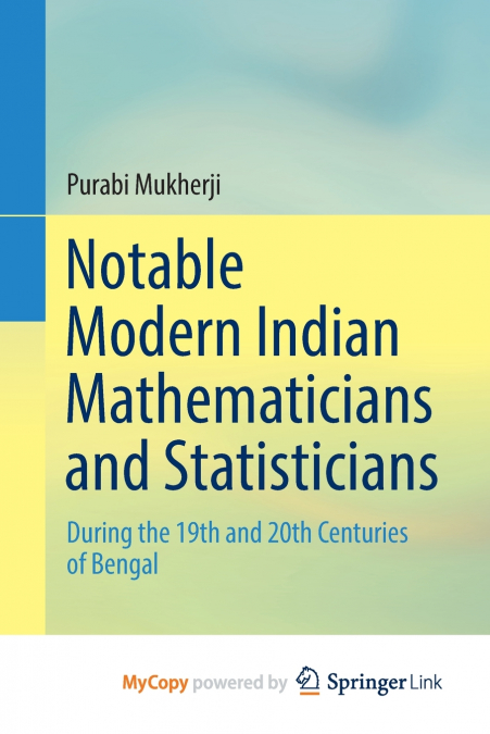Notable Modern Indian Mathematicians and Statisticians